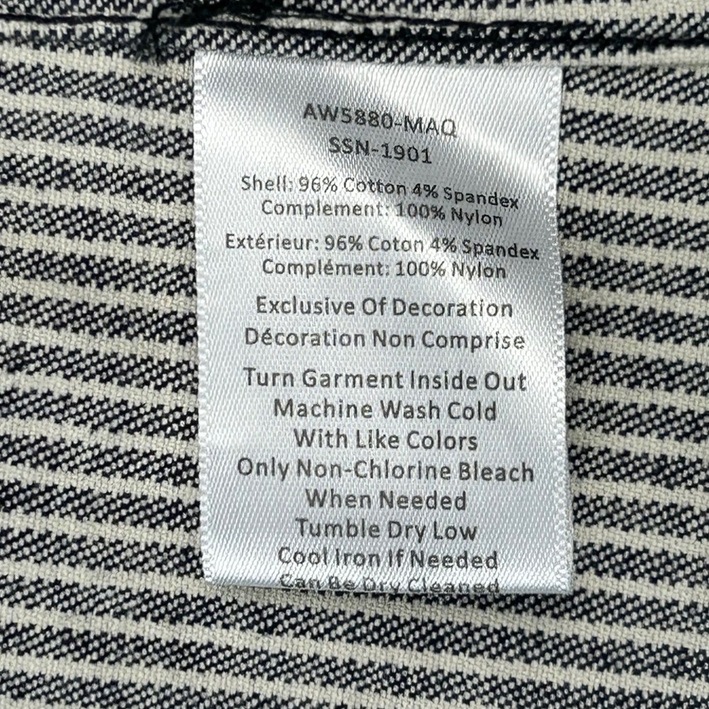ATM Anthony Thomas Melillo Indigo White Stripe Field Jacket AW5880-MAQ Large NWT - Picture 11 of 16